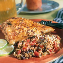 Spicy Lime Chicken With Spanish-Style Rice recipe