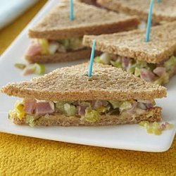 Mini Ham-Salad Sandwiches recipe
