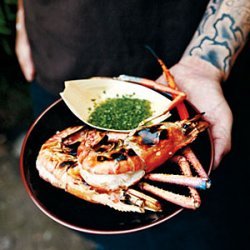 Grilled Quick-Brined Jumbo Shrimp recipe