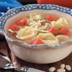 Basil Tortellini Soup recipe