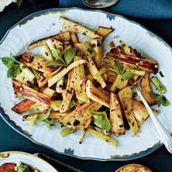 Roasted Parsnips with Mint recipe