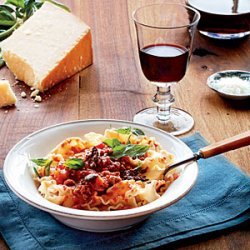 Slow-Simmered Meat Sauce with Pasta recipe