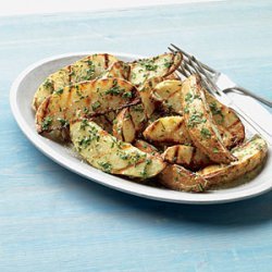 Grilled Potato Wedges with Fresh Herbs and Butter recipe