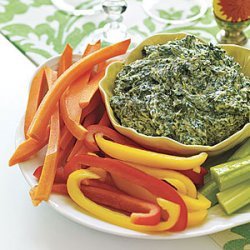 Spinach Dip with Crudites recipe