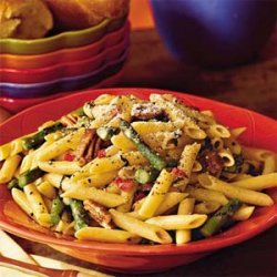 Asparagus Pasta With Toasted Pecans recipe