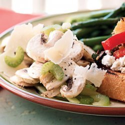 Mushroom Salad with Truffle Oil and Parmigiano-Reggiano recipe