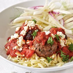 Greek Pasta with Meatballs recipe