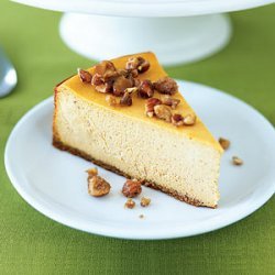 Pumpkin Cheesecake with Glazed Hazelnuts recipe