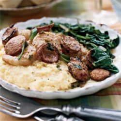 Lowcountry Shrimp and Grits with Vidalia Mustard Greens recipe