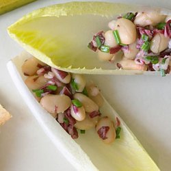 Endive Spears with White Bean Radicchio Salad recipe