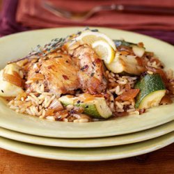 Chicken and Rice with Caramelized Onions recipe