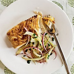Halibut with Lemon-Fennel Salad recipe
