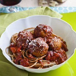 Skinny Meatballs With Sauce recipe