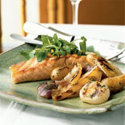 Grilled Wild Salmon and Vegetables recipe