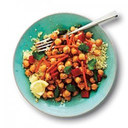 Cumin-Spiced Chickpeas and Carrots on Couscous recipe