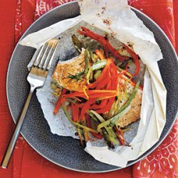 Arctic Char and Vegetables in Parchment Hearts recipe