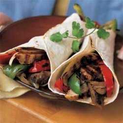 Beef-and-Chicken Fajitas with Peppers and Onions recipe