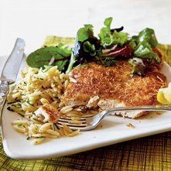 Chicken Milanese with Spring Greens recipe
