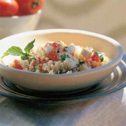 Fresh Mozzarella, Tomato, and Basil Couscous Salad recipe