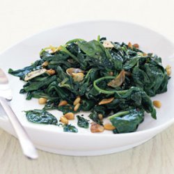 Sauteed Spinach with Basil recipe
