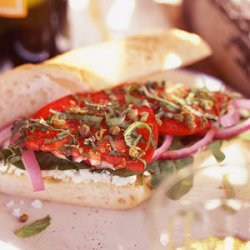 Mediterranean Goat-Cheese Sandwiches recipe
