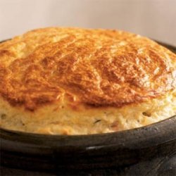 Ham and Two-Cheese Spoon Bread recipe