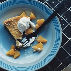 Fig and Sesame Tart with Cardamom Orange Cream recipe