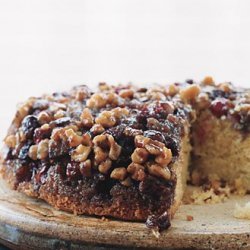 Cranberry Walnut Upside Down Cake recipe