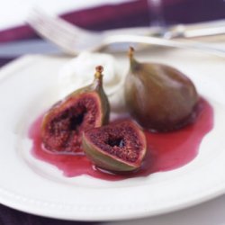 Baked Figs with Grand Marnier and Whipped Cream recipe