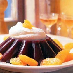 Blood Orange Jelly with Brandied Whipped Cream recipe