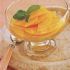 Mango in Ginger-Mint Syrup recipe