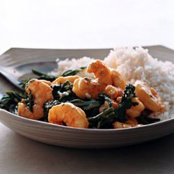 Spicy Wok Shrimp with Coconut Rice recipe