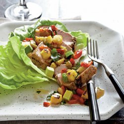 Pork, Pineapple, and Anaheim Chile Salad with Avocado recipe