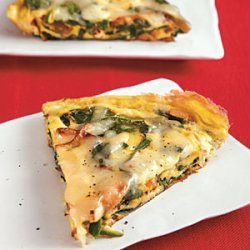 Spinach, Onion, and Swiss Frittata recipe