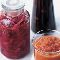 Sweet-and-Sour Red Onion-Vinegar Sauce recipe