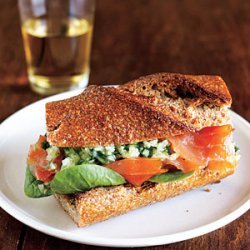 Smoked Salmon Sandwiches with Ginger Relish recipe