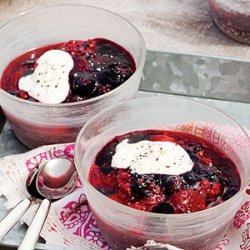 Crushed Berries with Hibiscus Jelly recipe