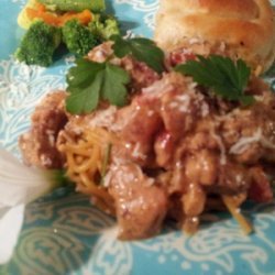 Allie's Creamy Creole Chicken and Sausage recipe