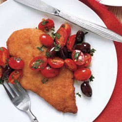Chicken Breasts with Tomato Olive Salad recipe