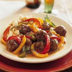 Meatballs and Peppers recipe
