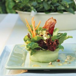 Bacon-Blue Cheese Salad With White Wine Vinaigrette recipe