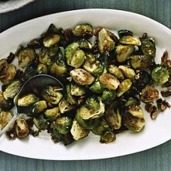 Roasted Brussels Sprouts with Pecans recipe