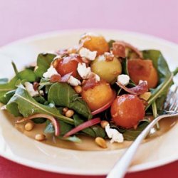 Melon Salad With Prosciutto and Goat Cheese recipe