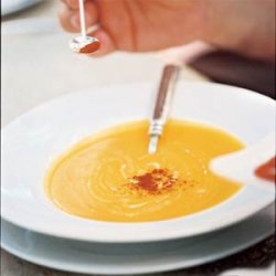 Squash Soup with Chili Puree recipe