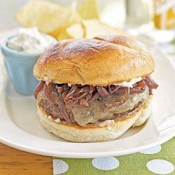 Cheddar Burgers with Red Onion Jam recipe
