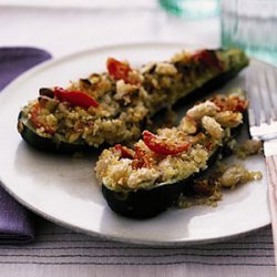 Zucchini with Quinoa Stuffing recipe
