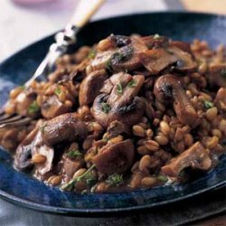 Barley Pilaf with Sauteed Mushrooms recipe