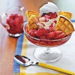 Strawberry Waffle Sundaes recipe