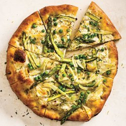 Spring Vegetable Pizza with Gremolata recipe