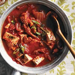 Kimchi Jjigae (Kimchi-Pork Soup) recipe